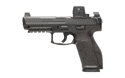 H&K VP9E pistol with red dot sight.