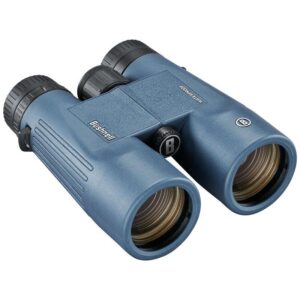 Bushnell binoculars featuring a blue design.