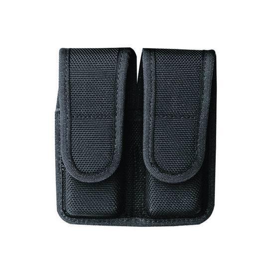 Black dual pocket utility holster for tools.