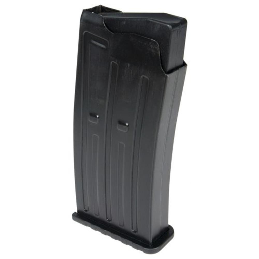 Black firearm magazine for ammunition storage