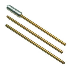 Three metal rods with varied lengths and shapes.