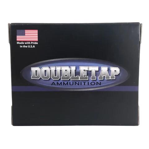 Box of DoubleTap ammunition with American flag