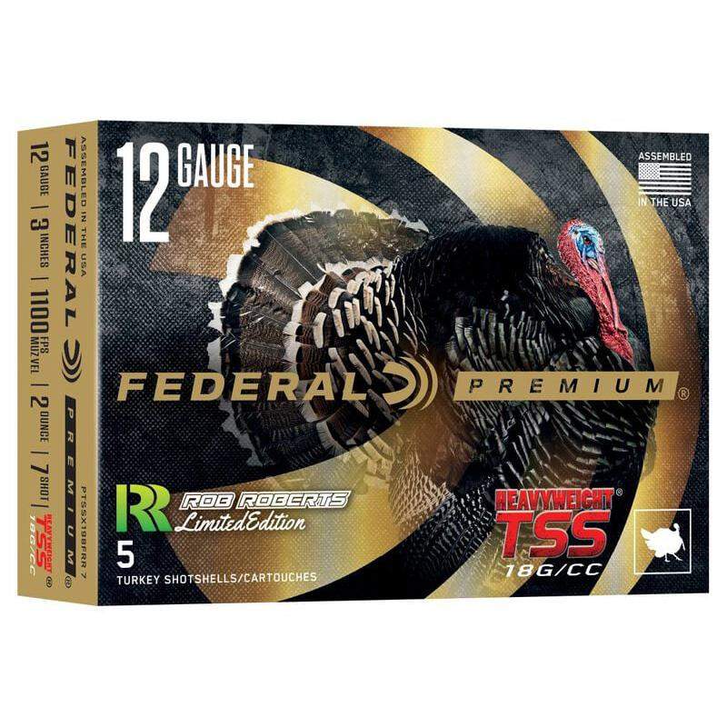 Federal Premium 12 gauge turkey shotshells packaging.