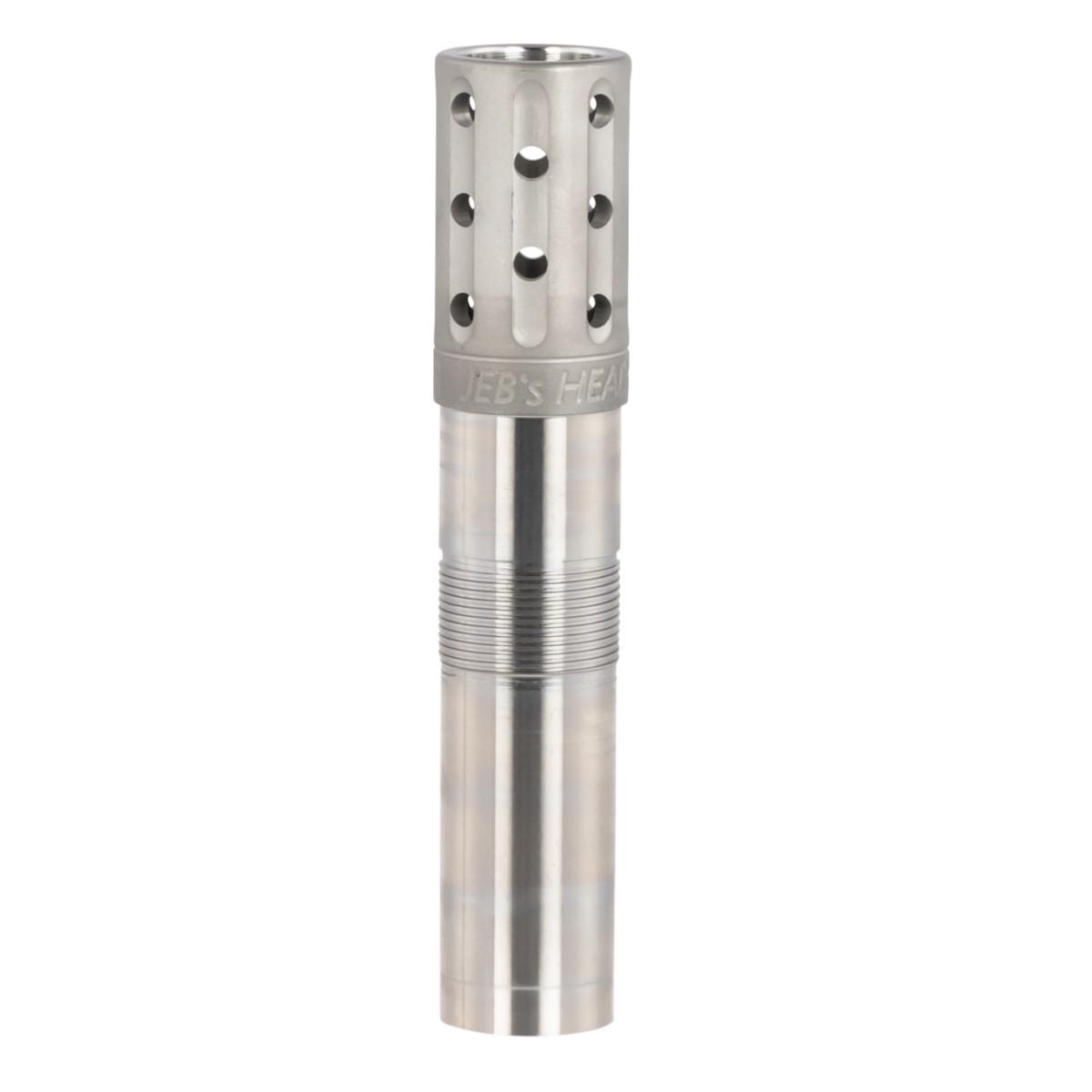 Metal muzzle brake designed for firearms.
