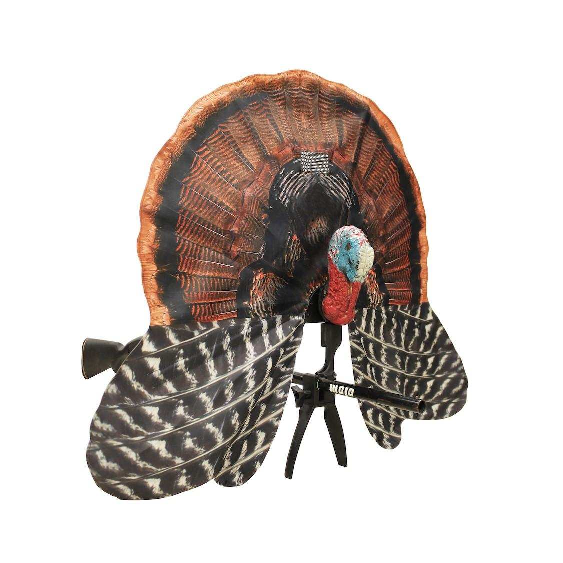 Realistic turkey decoy for hunting enthusiasts.