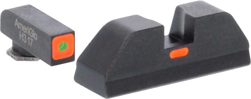 AmeriGlo gun sights with orange and green dots