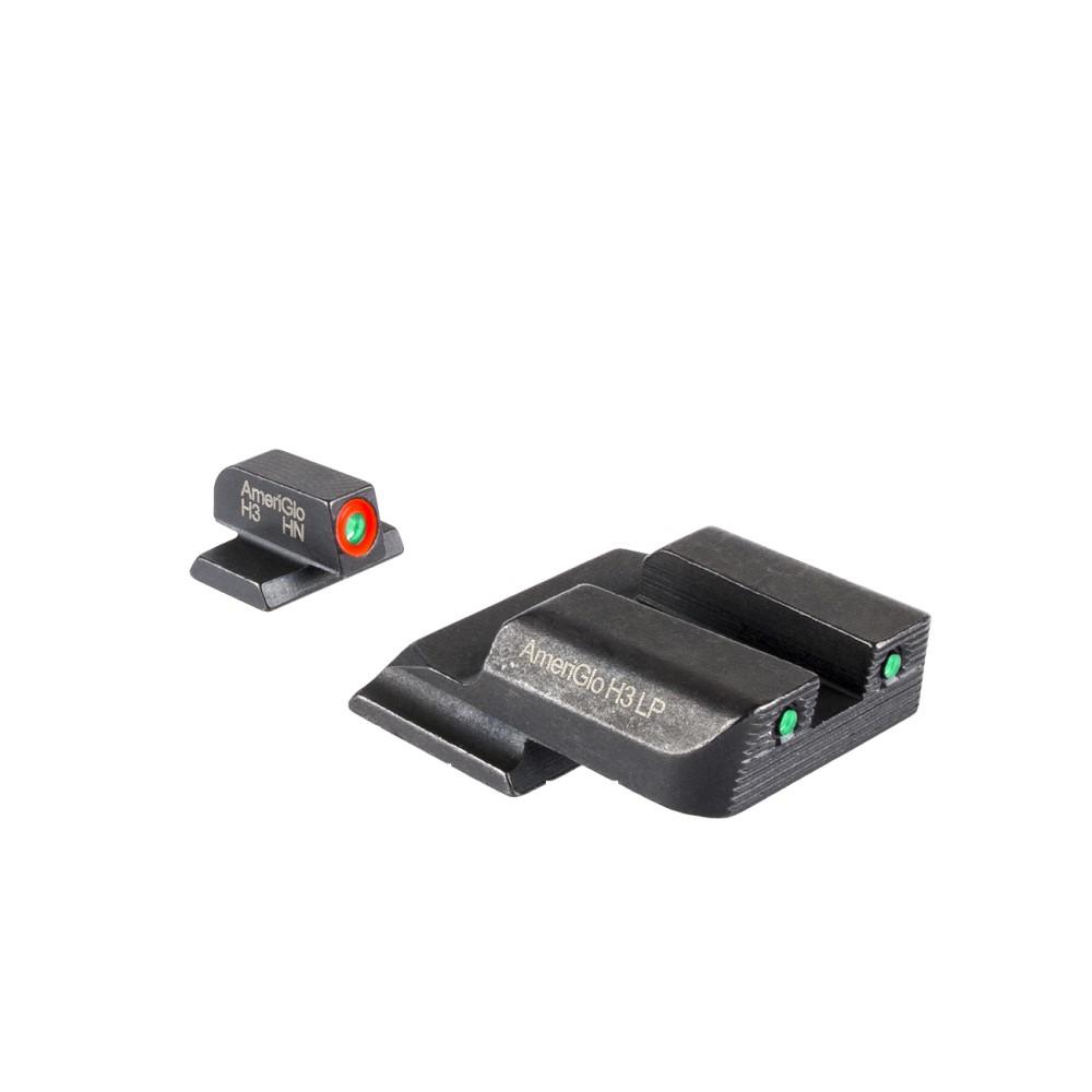 AmeriGlo H3 LP night sights for firearms.