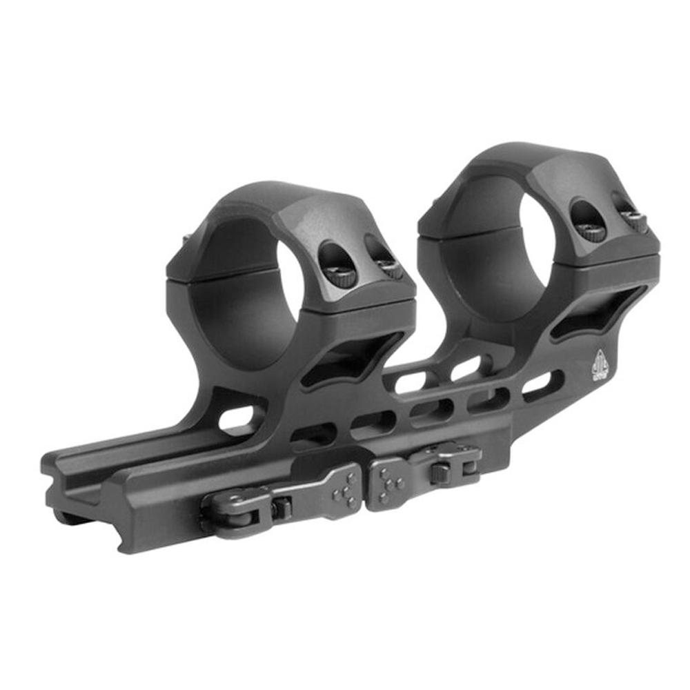 Black scope mount with dual rings and base