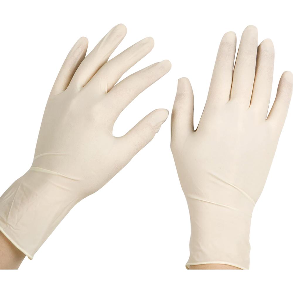 Disposable gloves for medical or cleaning use.