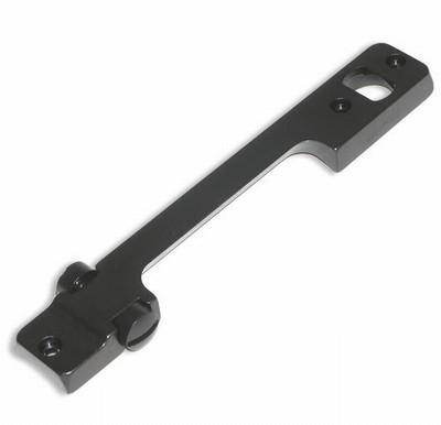 Black metal mounting bracket with holes.