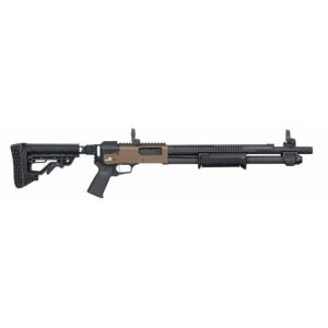 Side view of a modern firearm.