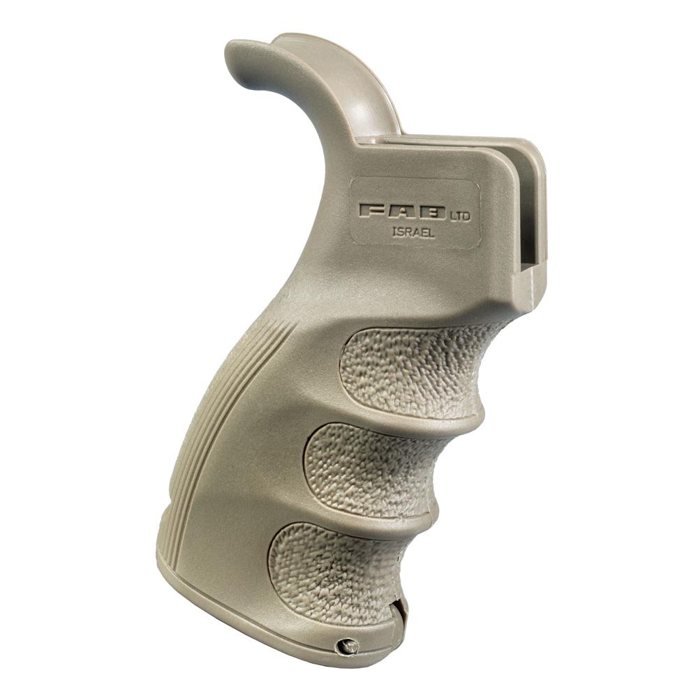 Ergonomic tactical grip for improved firearm handling.