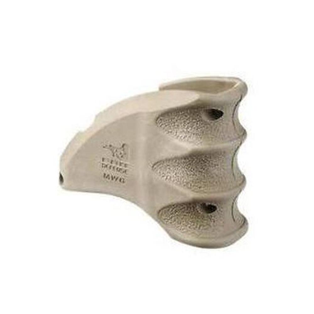 Ergonomic grip accessory for improved firearm handling.