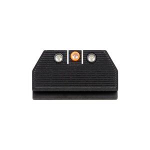Black device with three lights on top.
