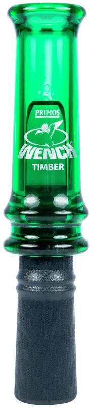 Green duck call for hunting enthusiasts.