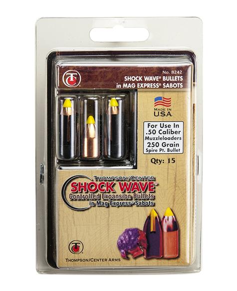 Thompson Center Shock Wave bullet packaging