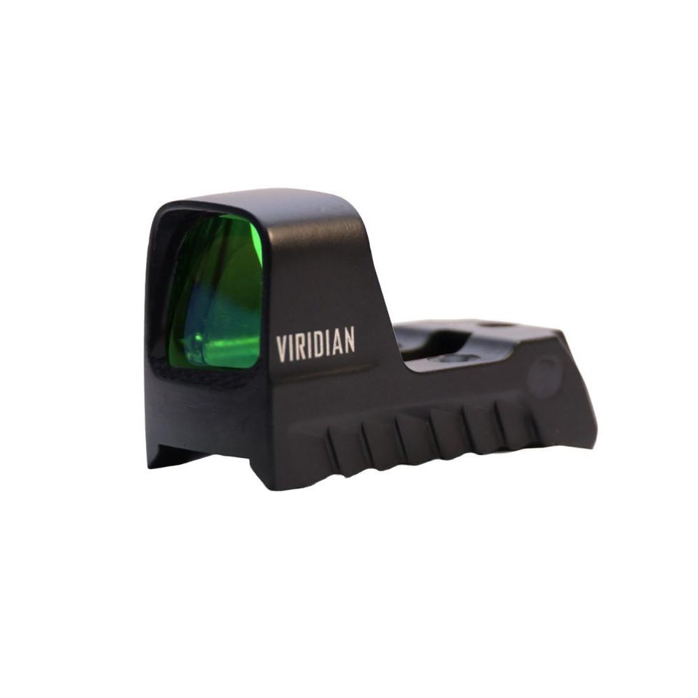 Viridian green dot sight for firearms.