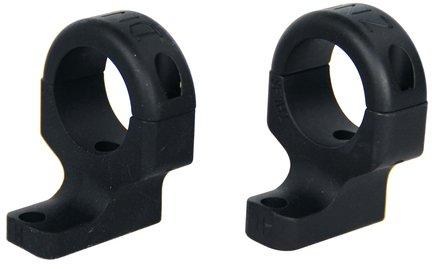 Pair of black mounting rings for firearms