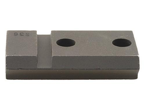 Metal block with two circular holes