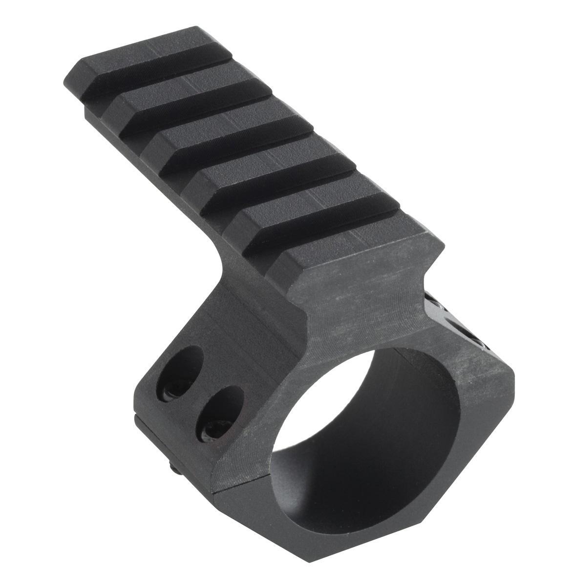Black rail mount for tactical accessories