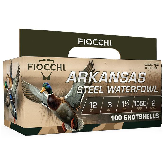 Fiocchi Arkansas Steel Waterfowl shotshells packaging