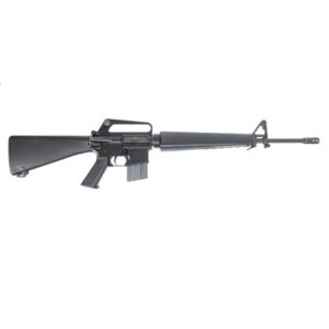 Black rifle on a white background