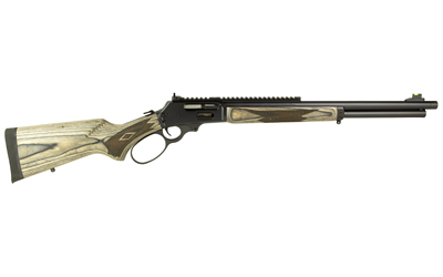 Lever action rifle with wood stock design