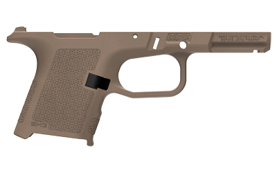 Illustration of a handgun frame in tan color.