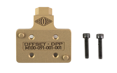 Gold offset attachment plate with screws