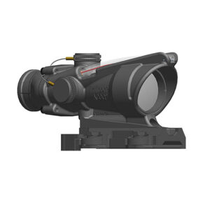 Illustration of a tactical rifle scope.