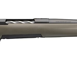 Bolt-action rifle with adjustable stock on white