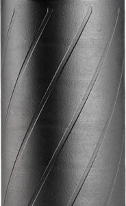 Black plastic bottle with screw cap