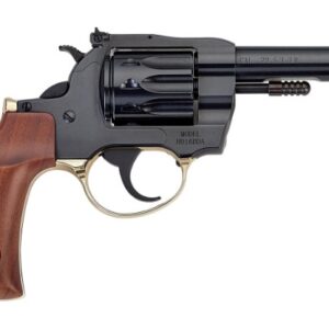 Revolver with wooden grip and black finish