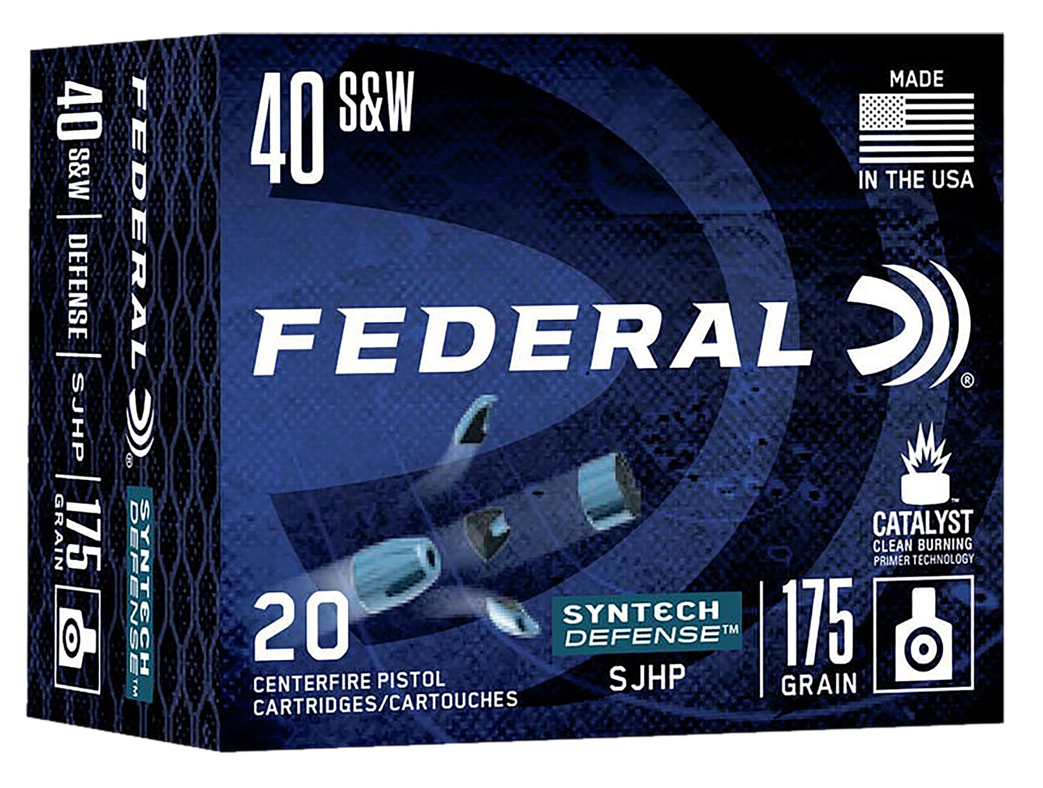 Federal 40 S&W 175 grain ammo box
