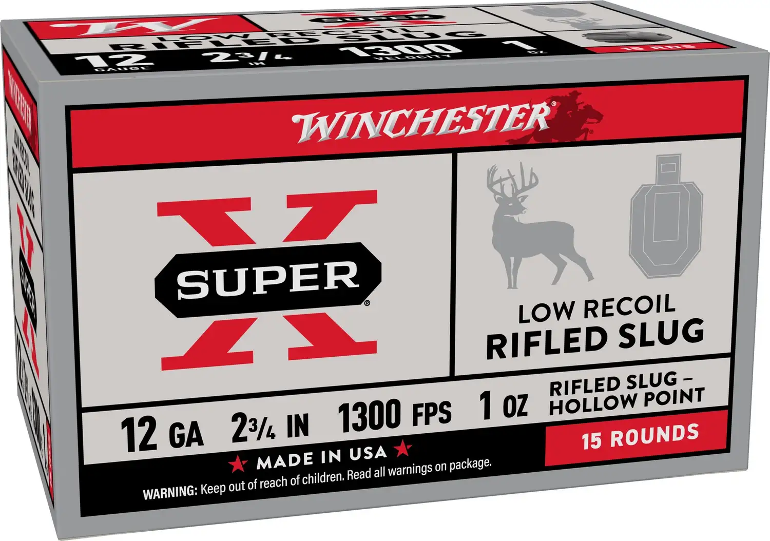 Winchester Super-X 12 gauge rifled slug box