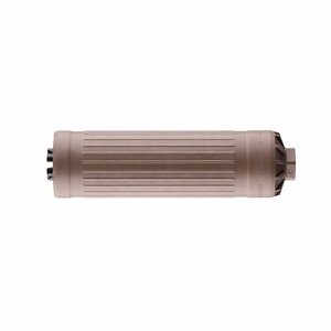 Brown cylindrical suppressor for firearms
