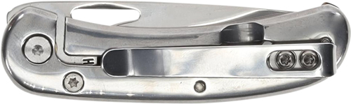 Closed stainless steel folding pocket knife