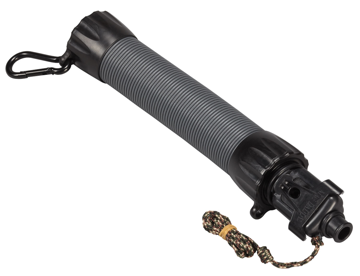 Manual siphon pump with corrugated body and clip