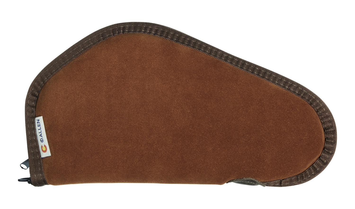 Brown padded zippered handgun case