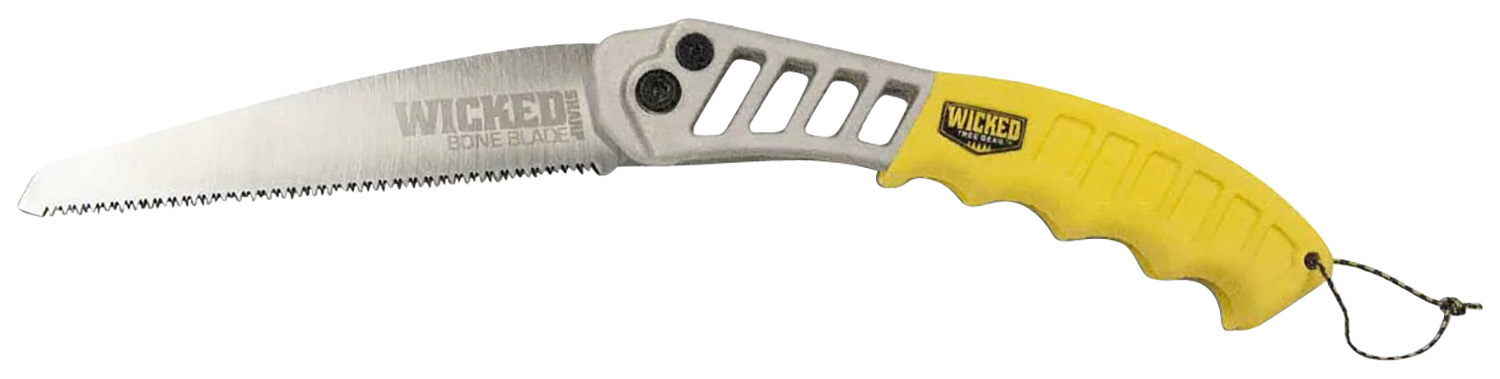 Wicked Bone Blade hand saw with yellow handle