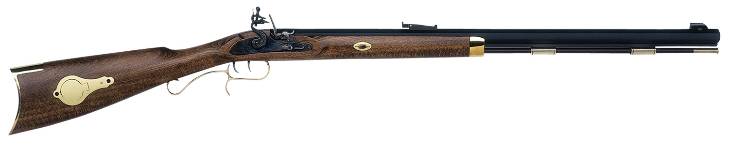 Classic wooden muzzleloader rifle