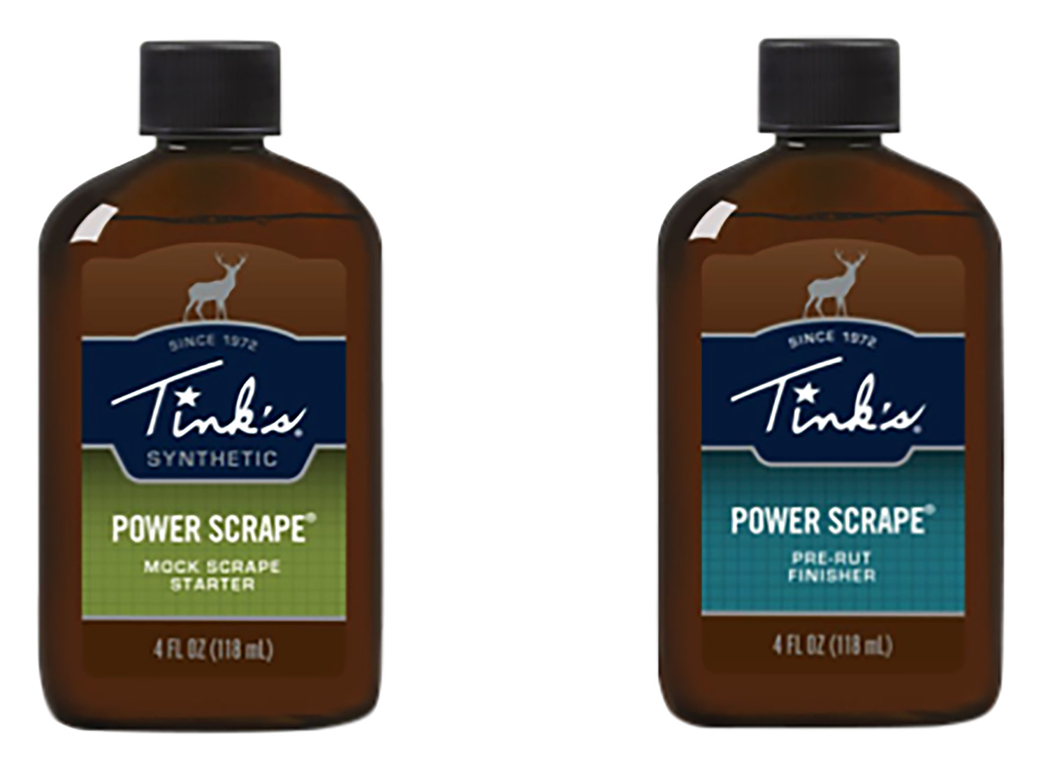 Two Tink's Power Scrape scent bottles
