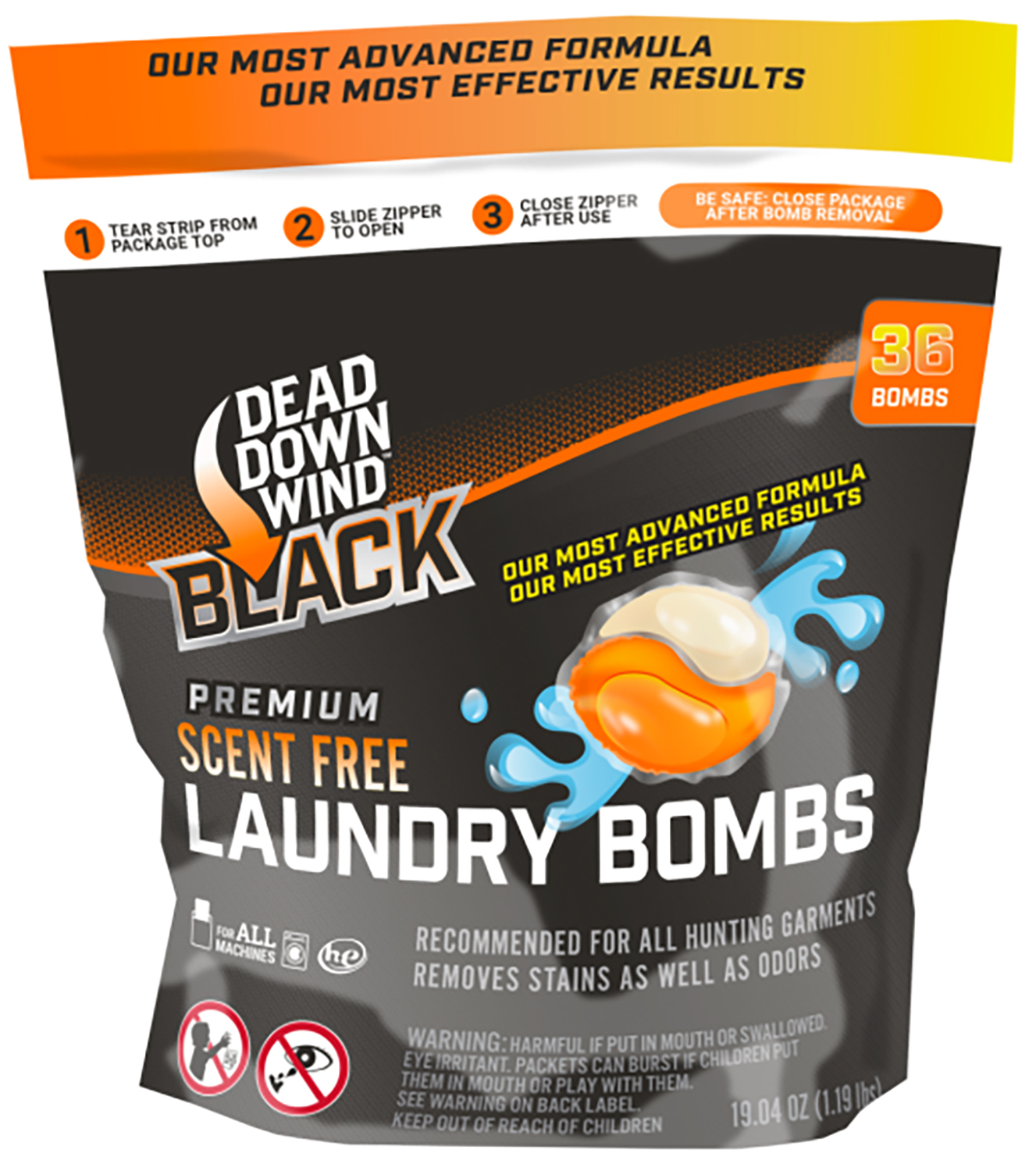 Dead Down Wind Black laundry bombs package