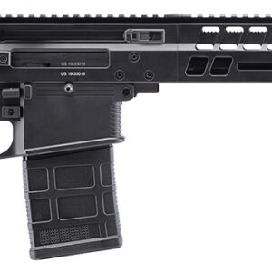 Black semi-automatic rifle side view