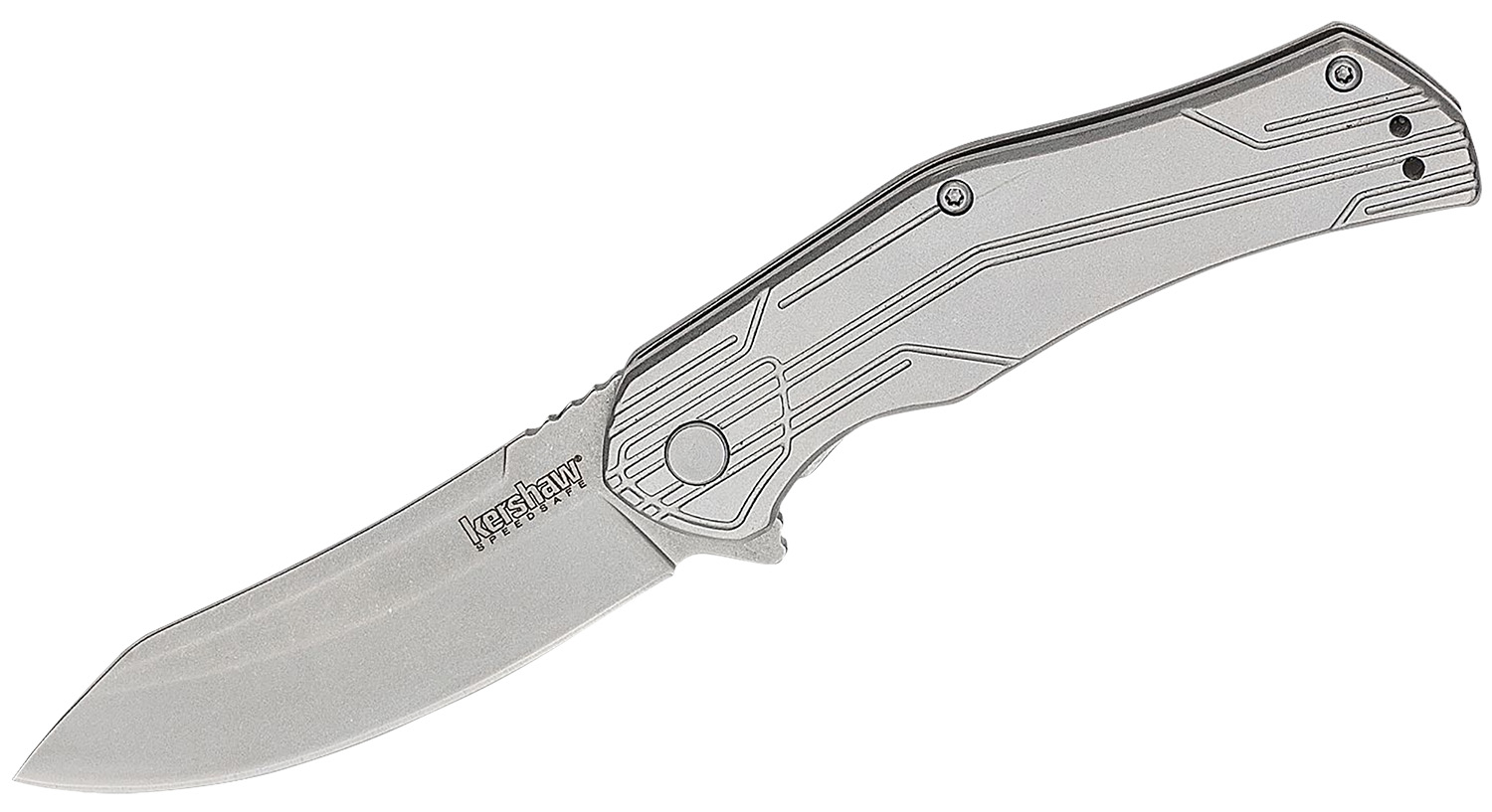 Kershaw folding pocket knife on white background