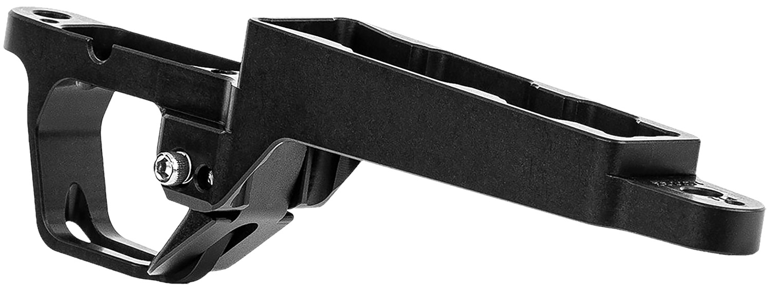 Black metal mounting bracket with clamp mechanism