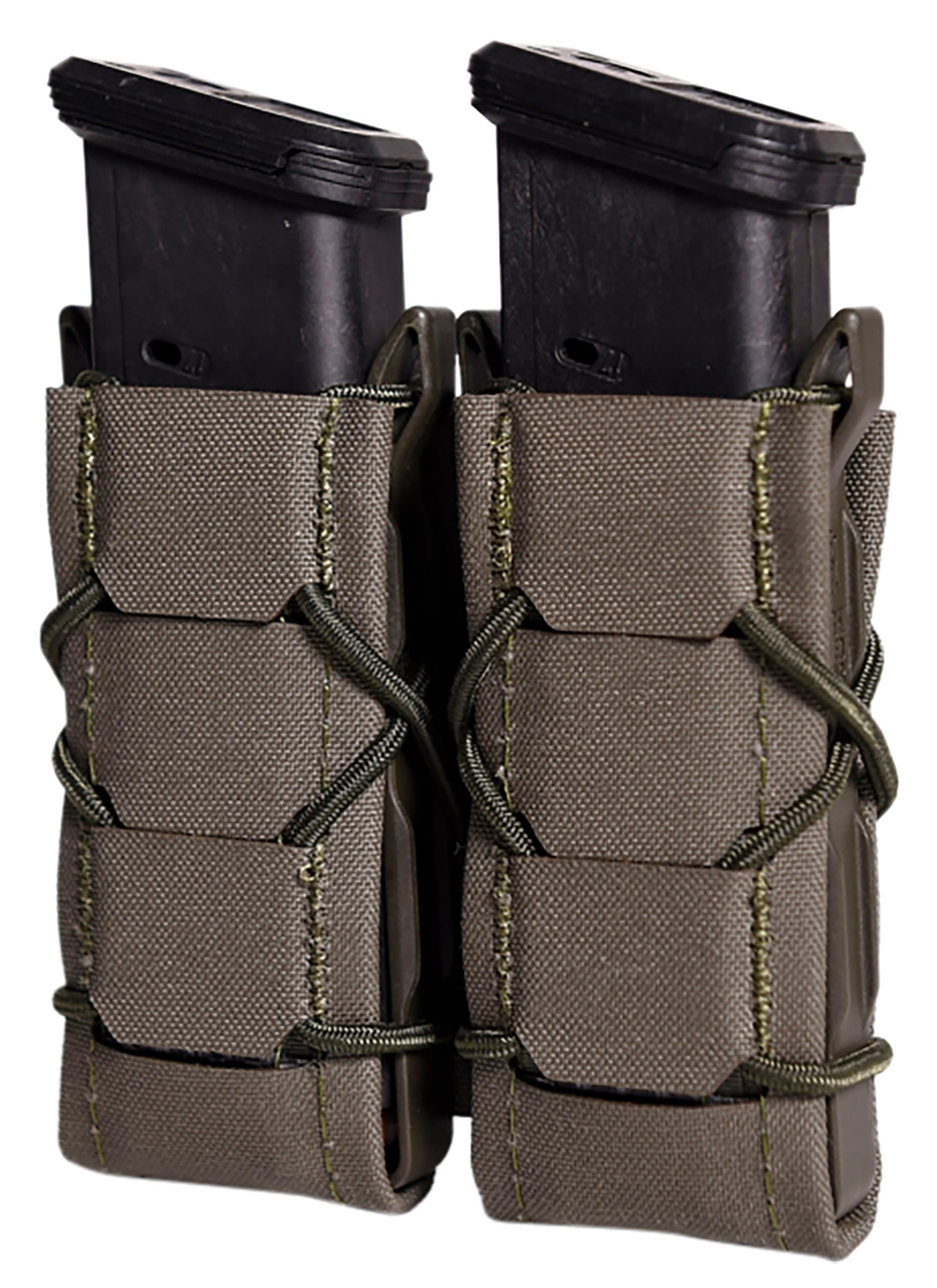 Double rifle magazine pouch with two magazines