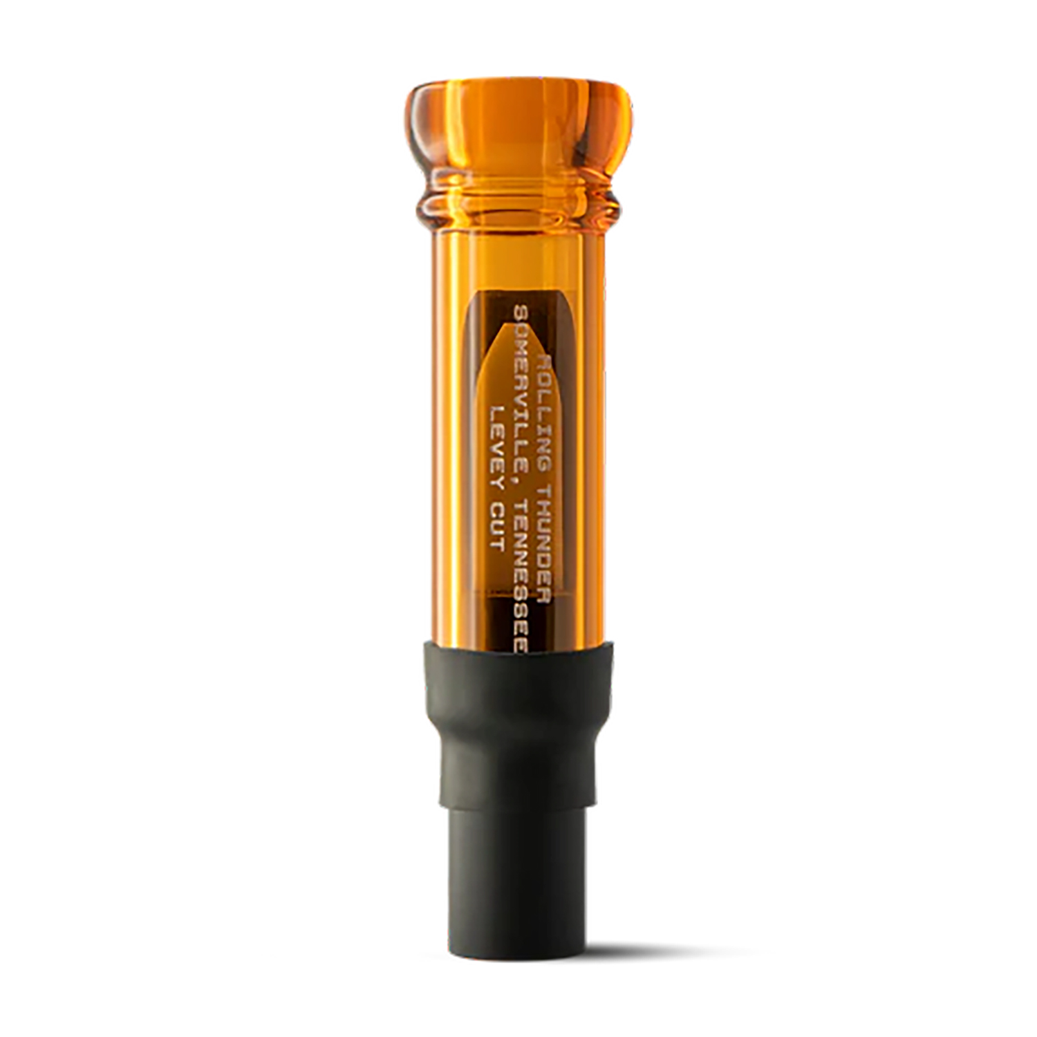 Orange Rolling Thunder duck call with black base