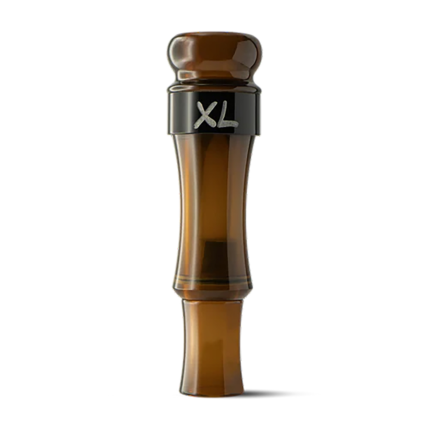 Brown duck call with XL label