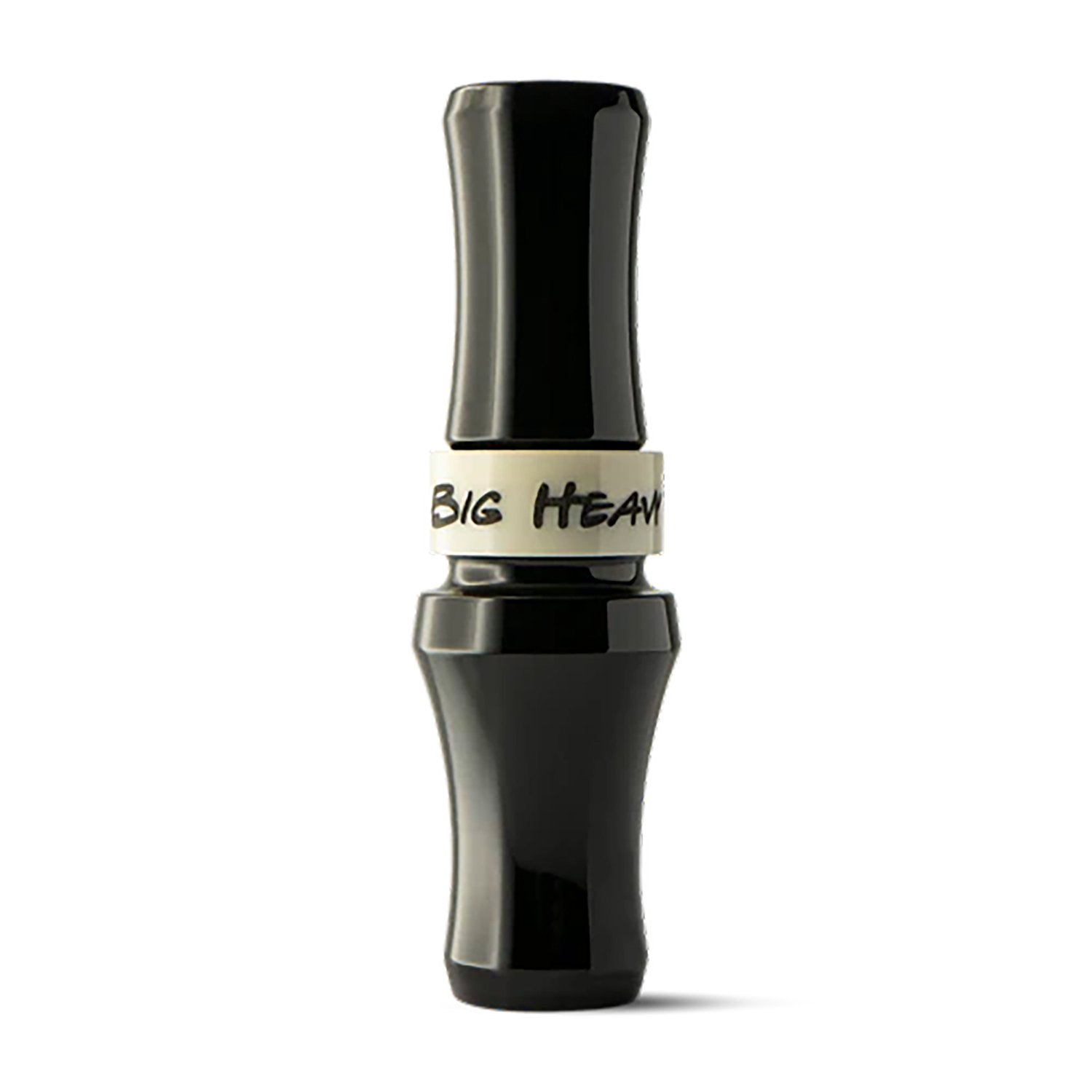 Black Big Heavy duck call on white background